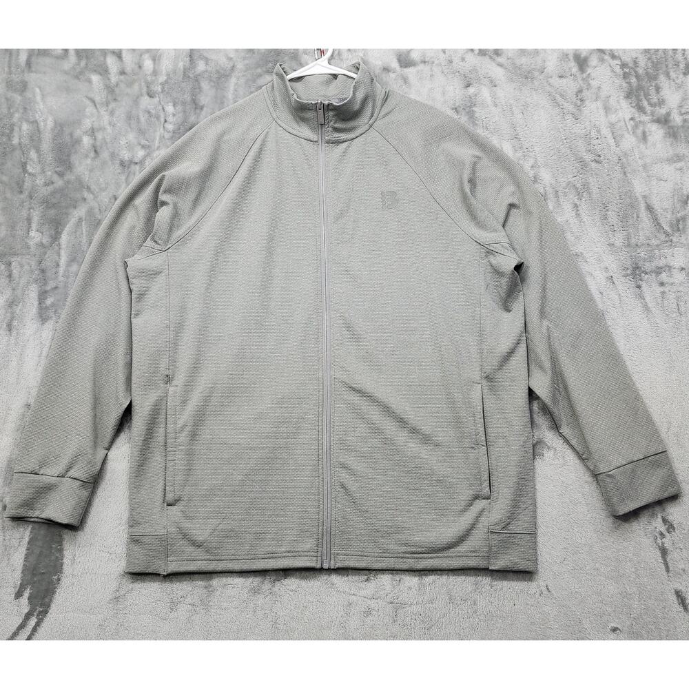 Bench Urbanwear Jacket Men XL Gray Full Zip Moisture Wicking Activewear Athletic
